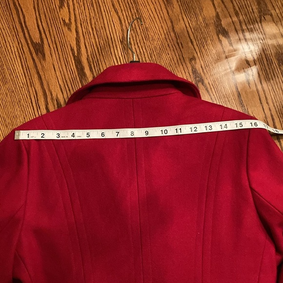 NWT! Ann Klein red wool coat - Picture 12 of 12